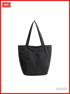 Lightweight Nylon Tote Bag Women Unisex Multi-Pocket Shoulder Handbag Travel Gym